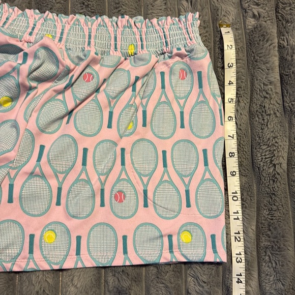 Shady Lady Tennis Print Shorts Pajama Set - Picture 4 of 10